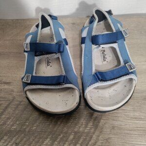 Birkenstock Blue and White Men's Sandals